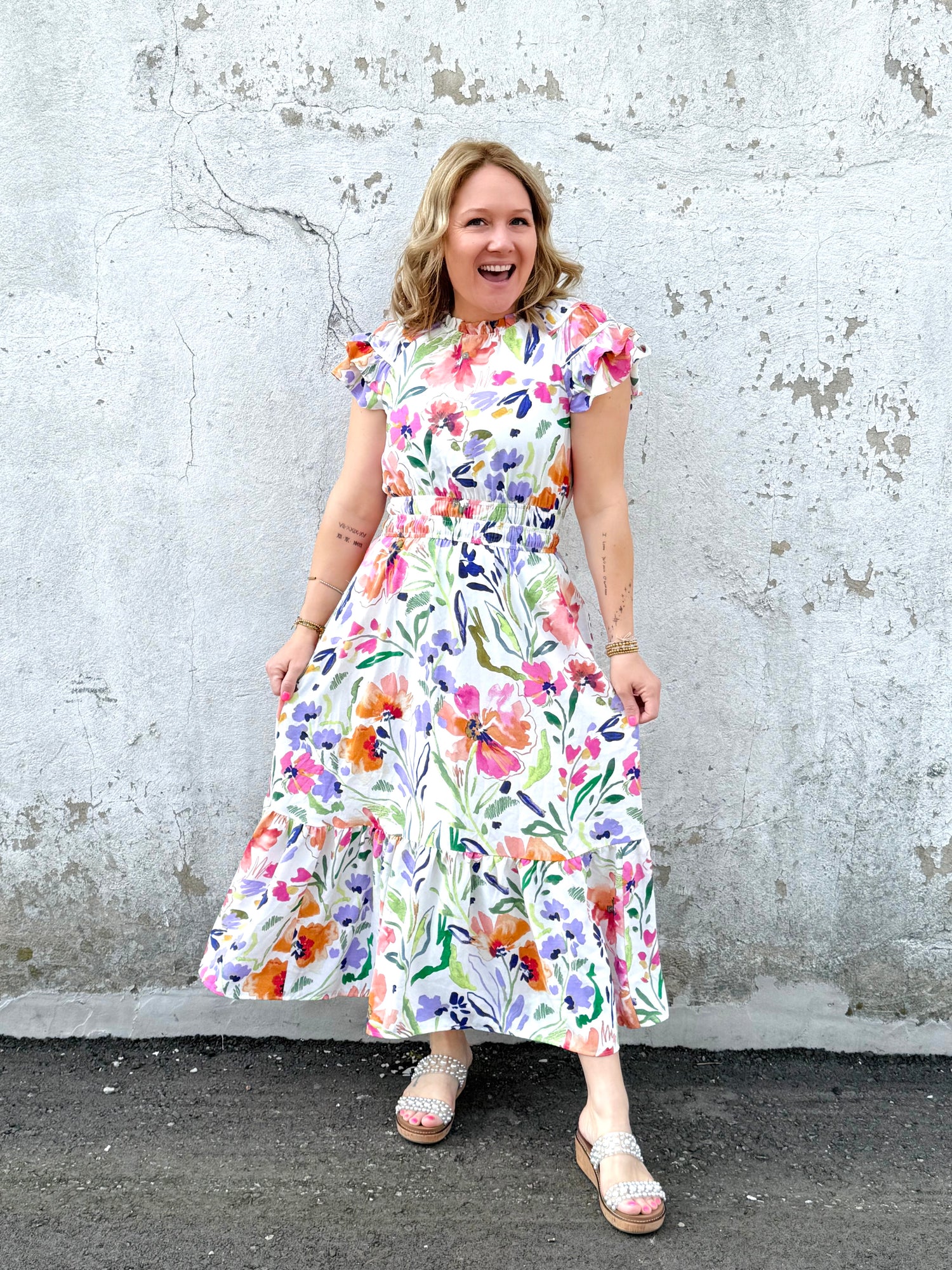 Blooming Elegance Dress {S-3X} - KaraMarie
