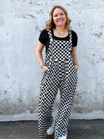 BLAKELEY CHECKERED KARLI BOHO OVERALLS - KaraMarie