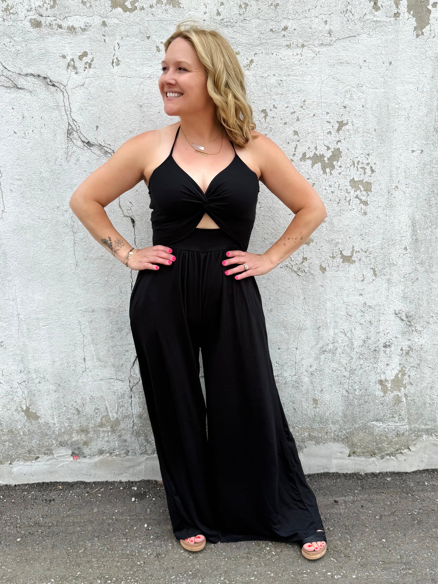 Top Tier Jumpsuit in Black {S-3X} - KaraMarie