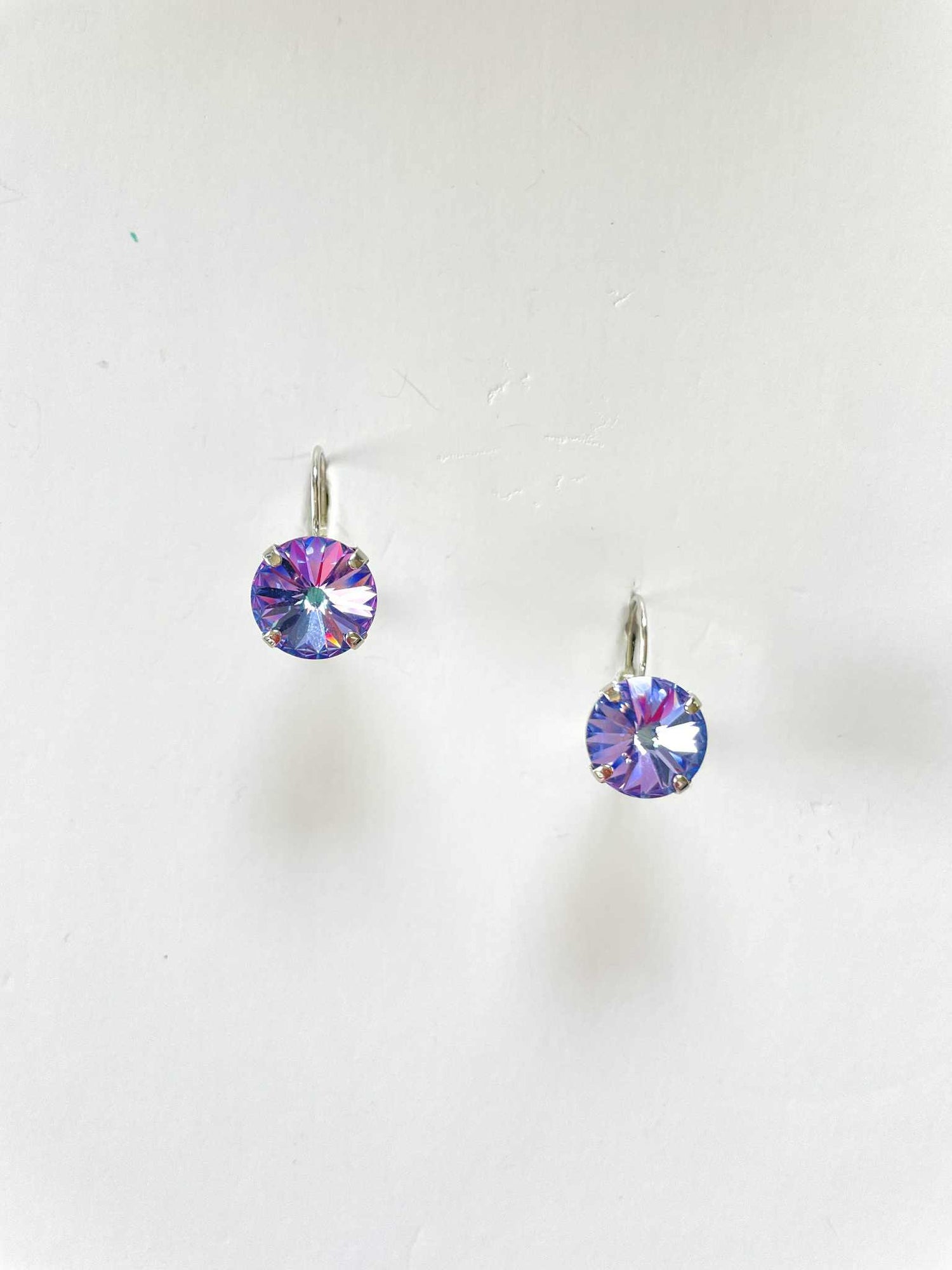 12mm Drop or Post Earrings in Vitrail Light