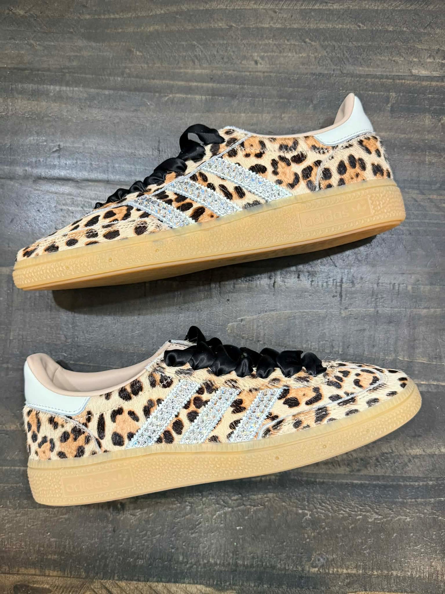 MARCH CRYSTALLIZED SHOE OF THE MONTH! Adidas Leopard Sneaker {CUSTOM ORDER!}