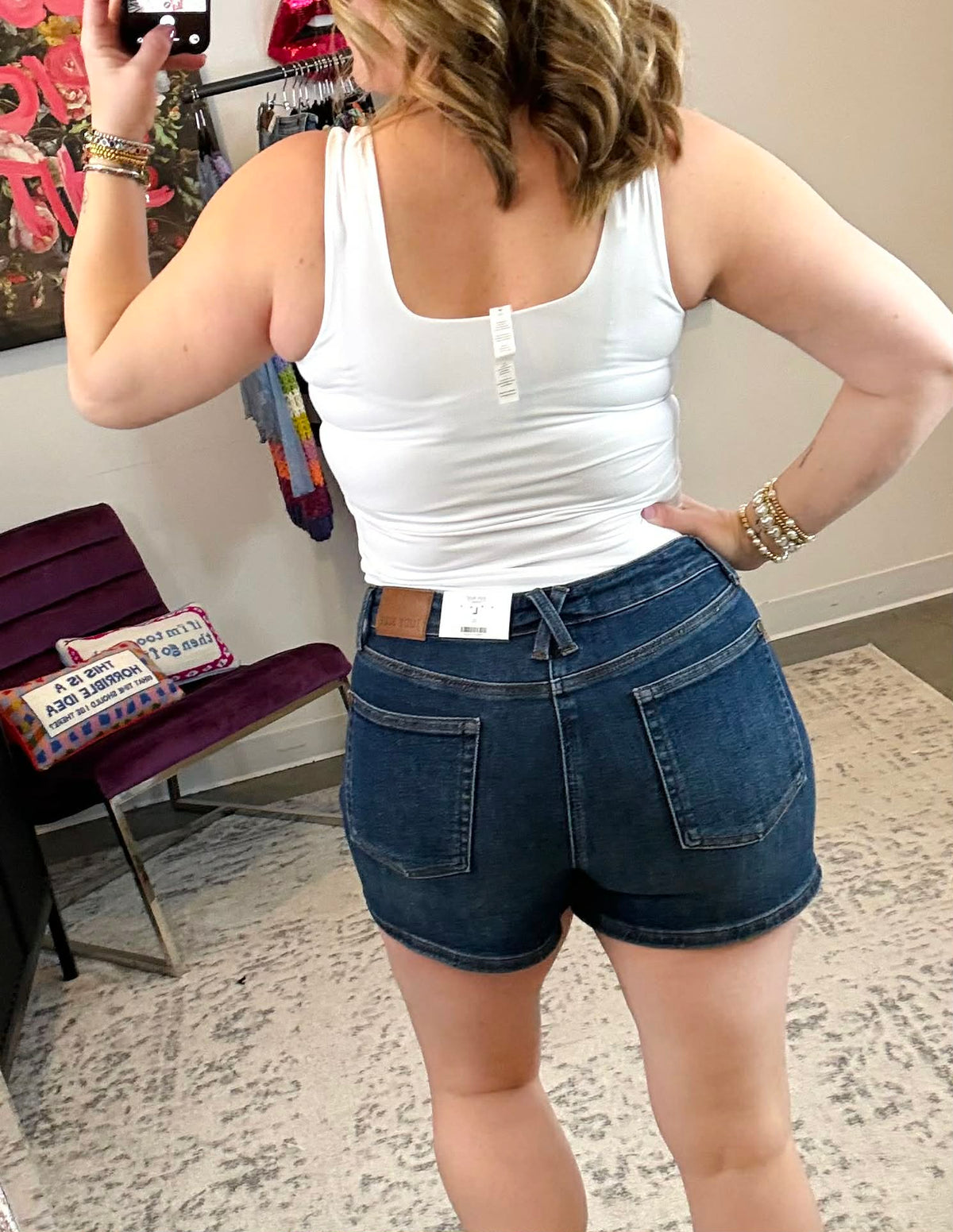 Judy Blue Slim Line Shorts {S-3X} - KaraMarie