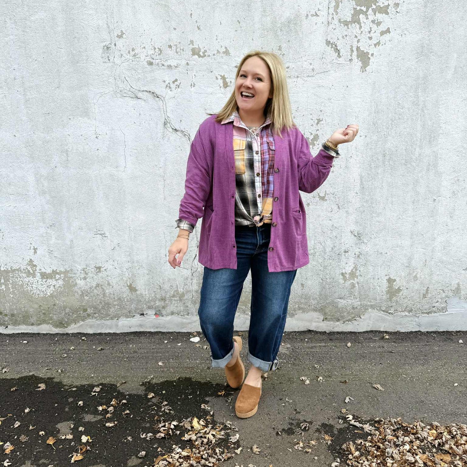 Easy Wear Waffle Cardigan - Multiple Colors! {S-3X}