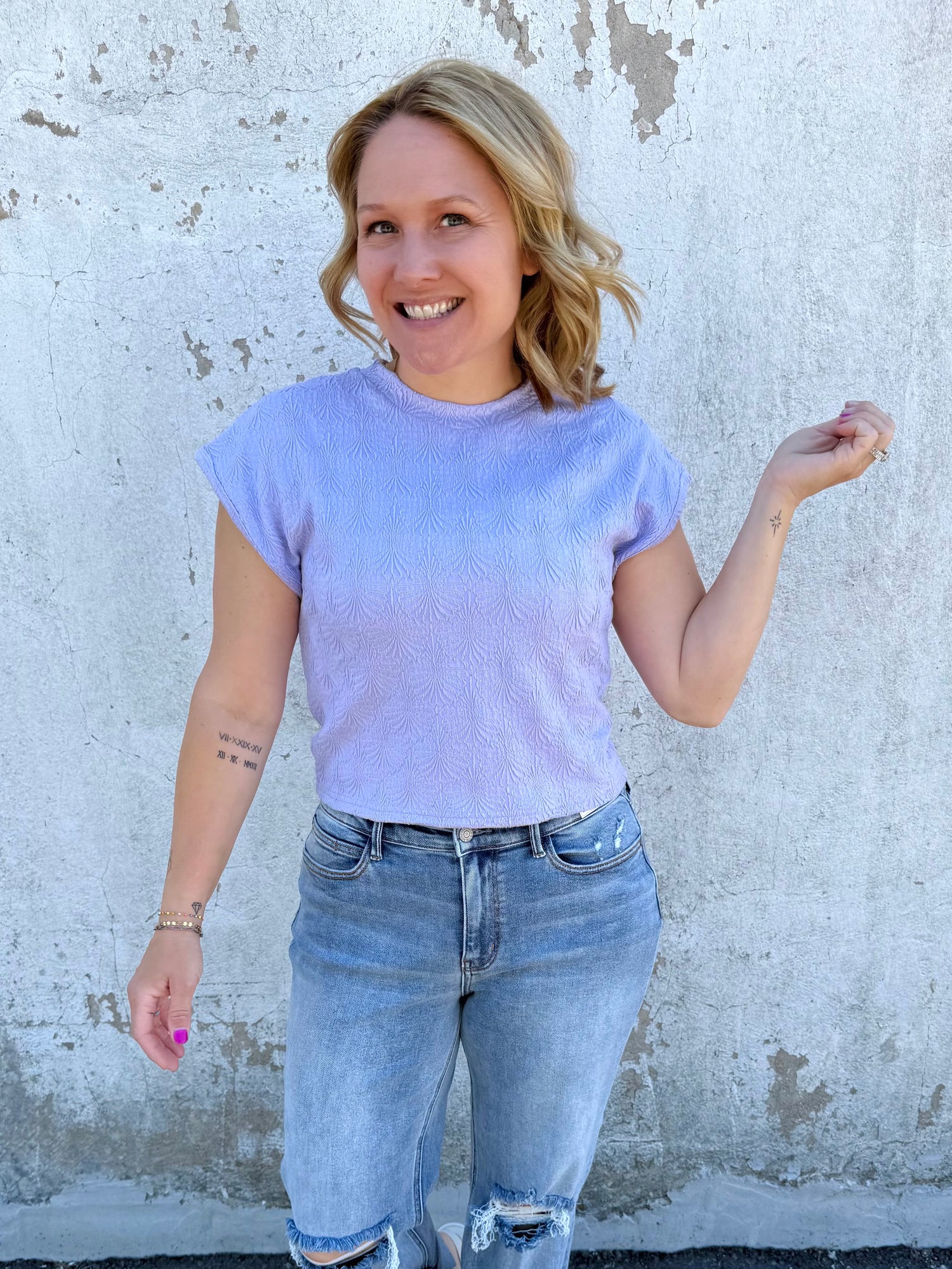 Blakeley Harley Cap Sleeve Top - Purple {S/M-3X}