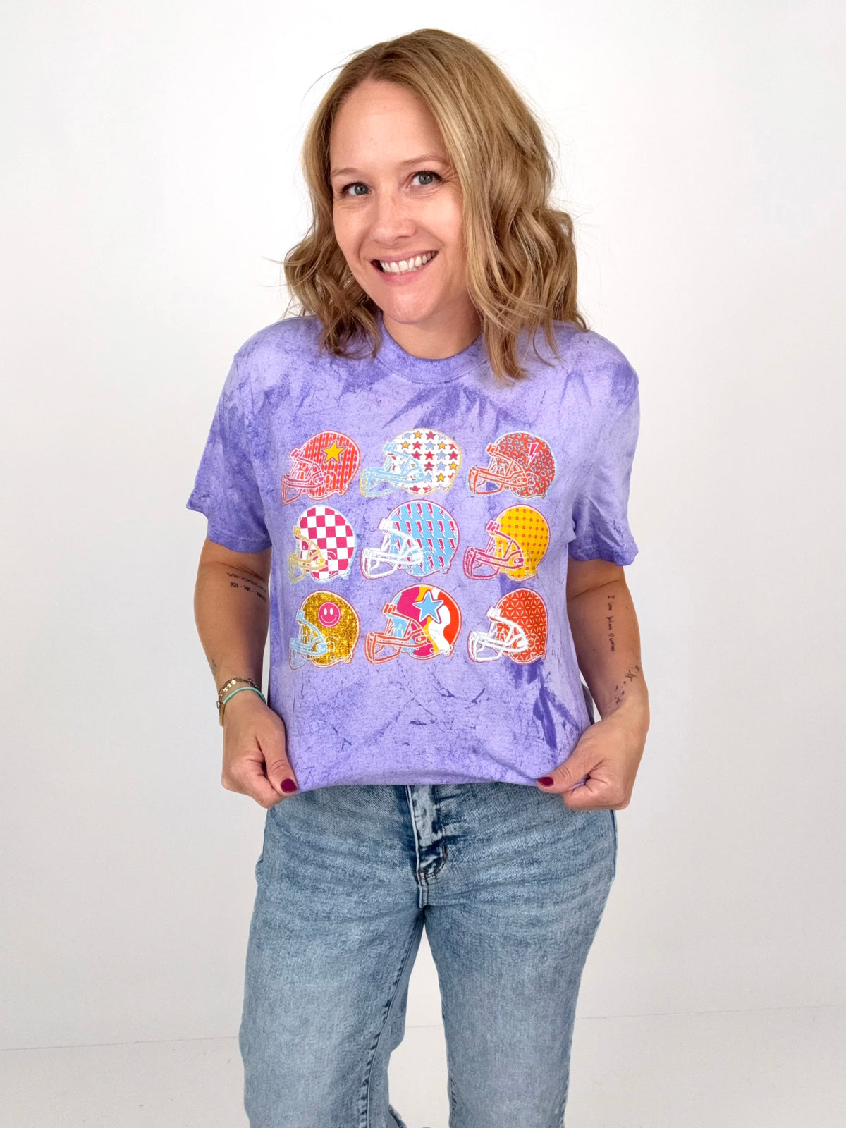 Colorful Helmets Graphic Tee {Custom Order!}