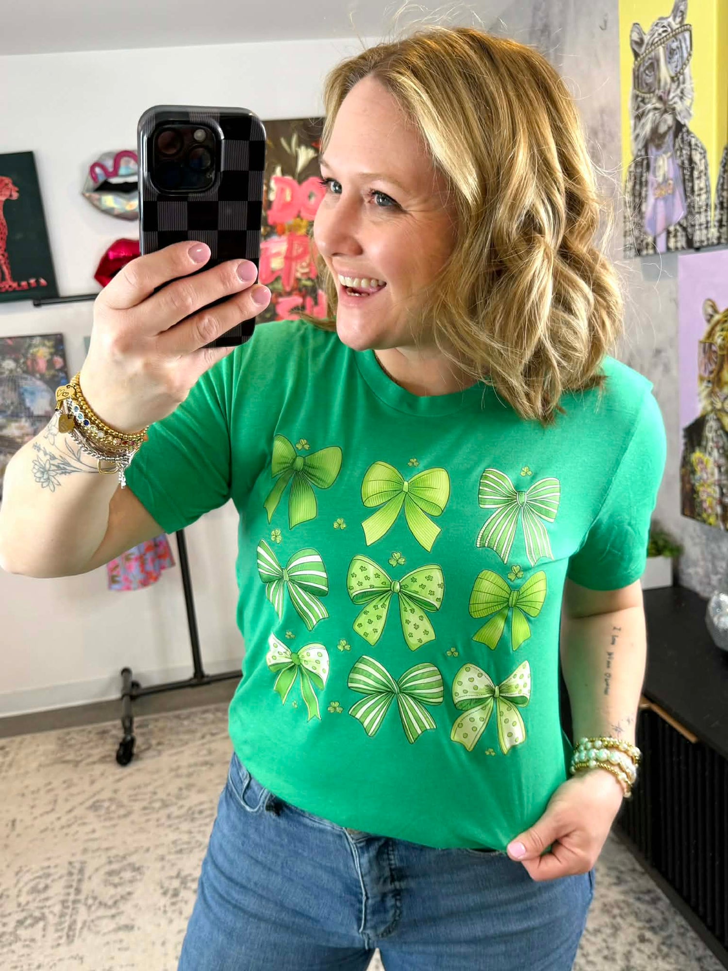 St Patty's Day Bows Graphic Tee {Custom Order!} - KaraMarie