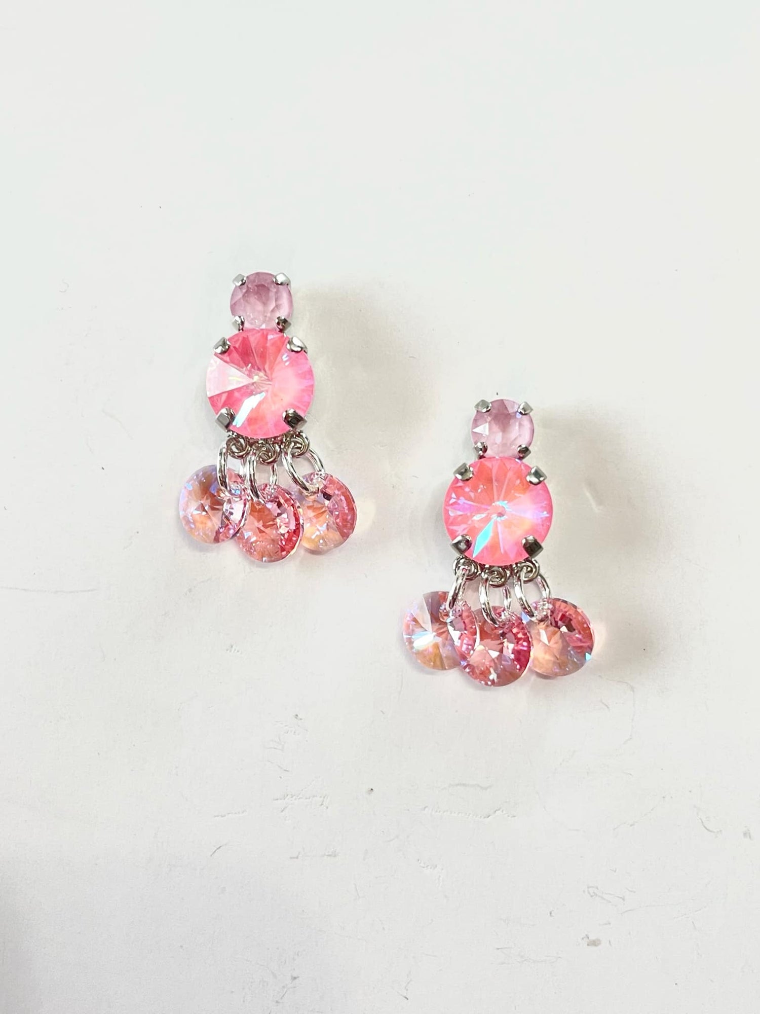 Pink Sunset Fringe Earrings - KaraMarie