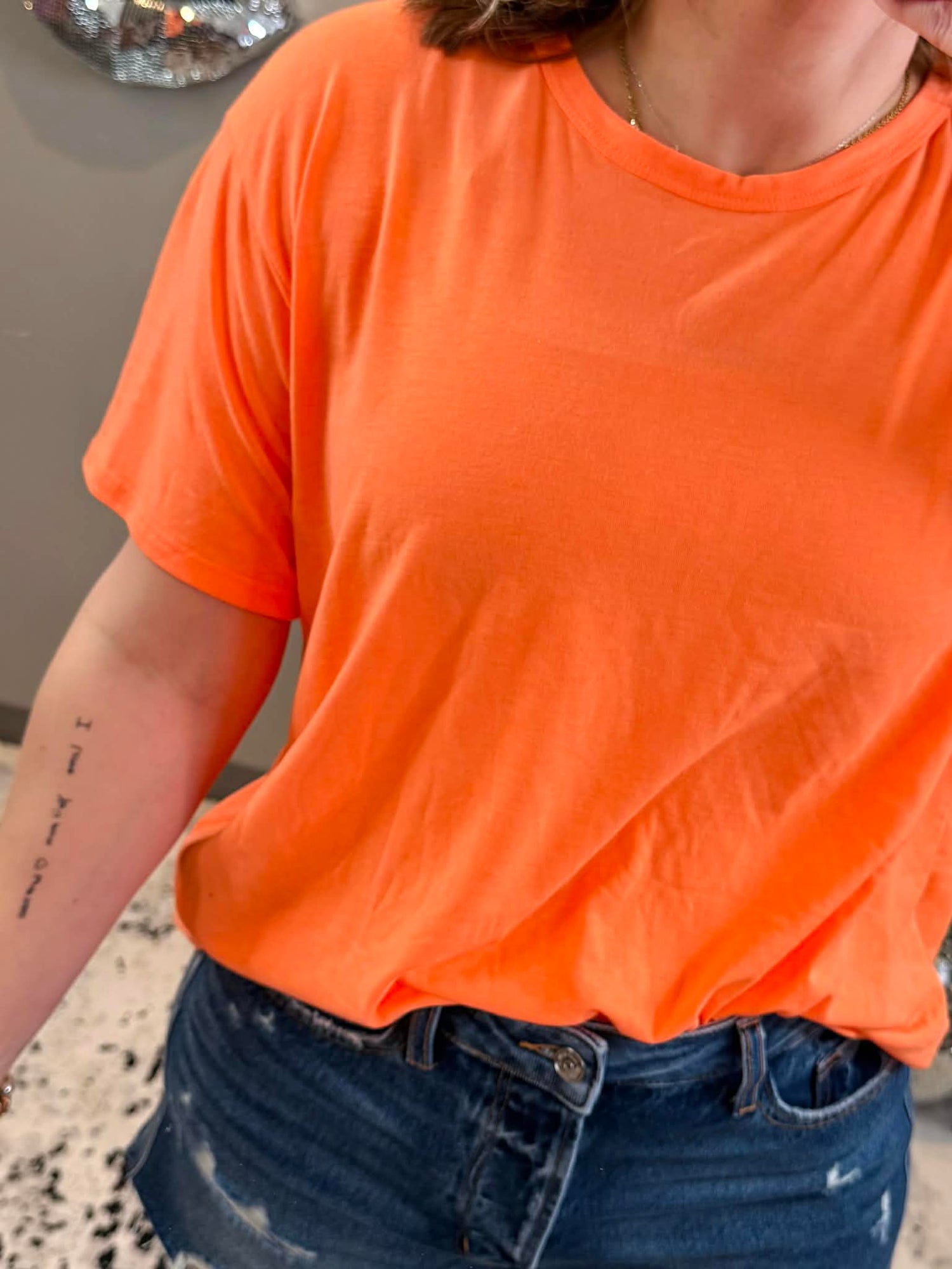 Core Comfort Top in Neon Orange {S-3X} - KaraMarie