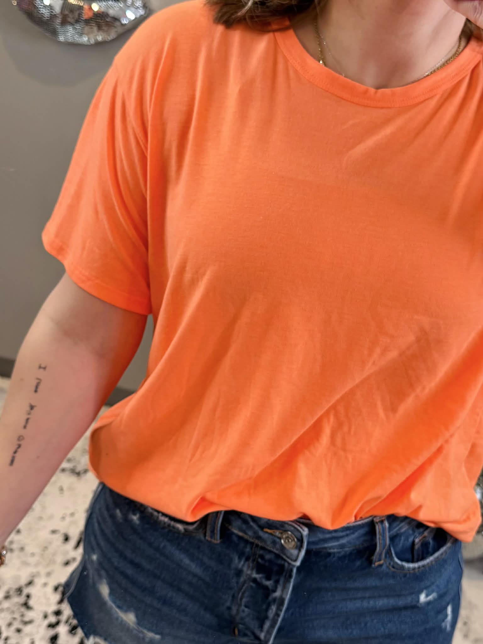 Core Comfort Top in Neon Orange {S-3X} - KaraMarie