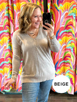 Central Line V-Neck Sweater - Multiple Colors {S/M-L/XL} - KaraMarie
