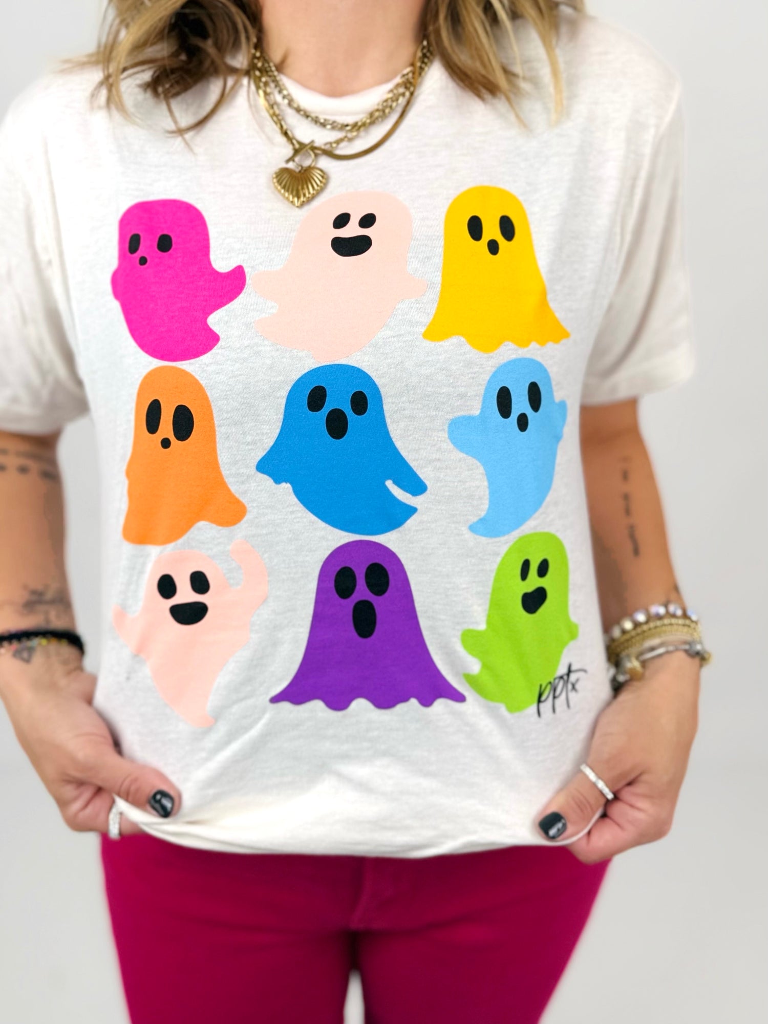 Colorful Ghosties Tee {S-3X}