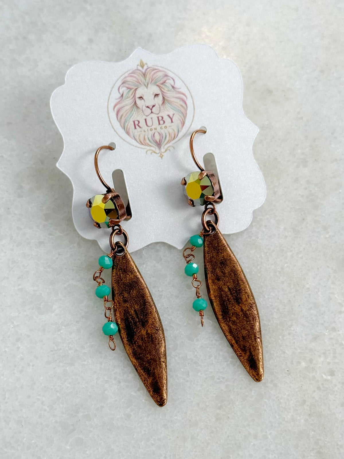 The Desert Jade Earrings :: Sage Canyon Collection