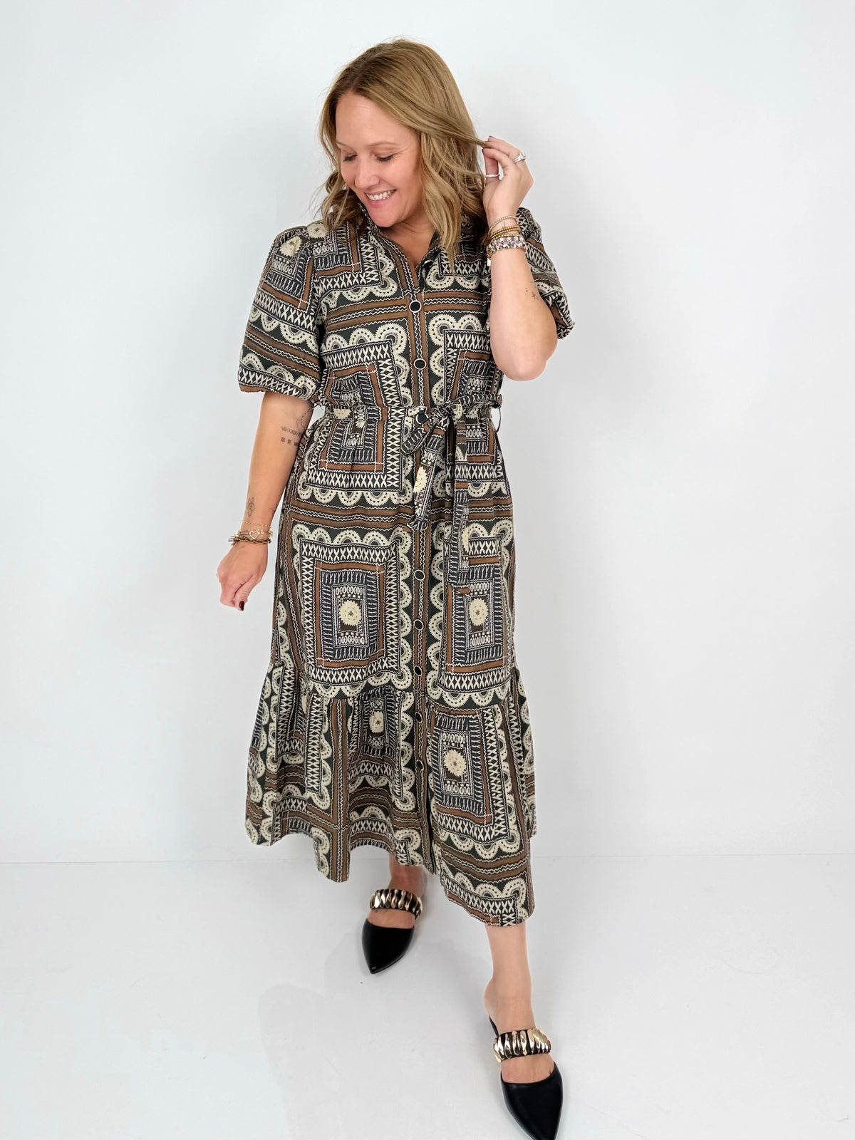 Picture Perfect Print Dress {S-L} - KaraMarie
