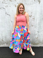 Kaleido Floral Skirt {S-L} - KaraMarie