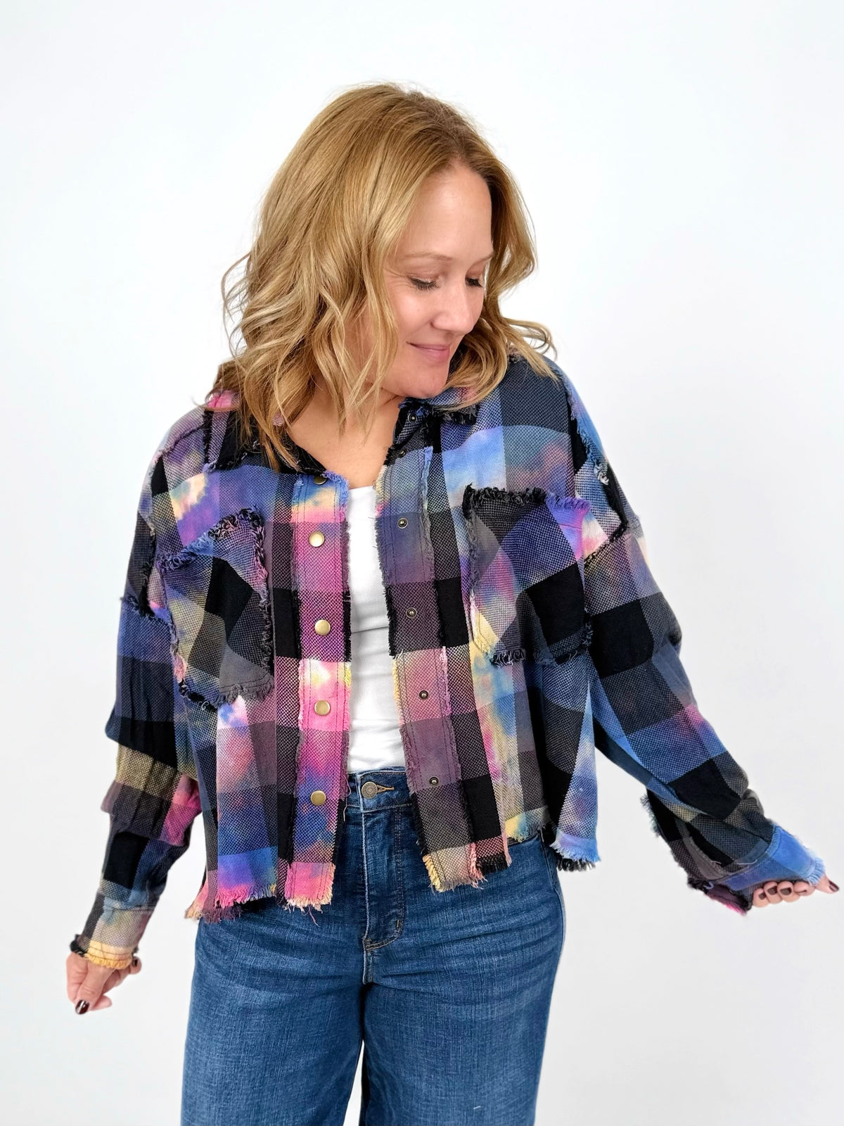 Checkmate Colors Shacket {S-L} - KaraMarie