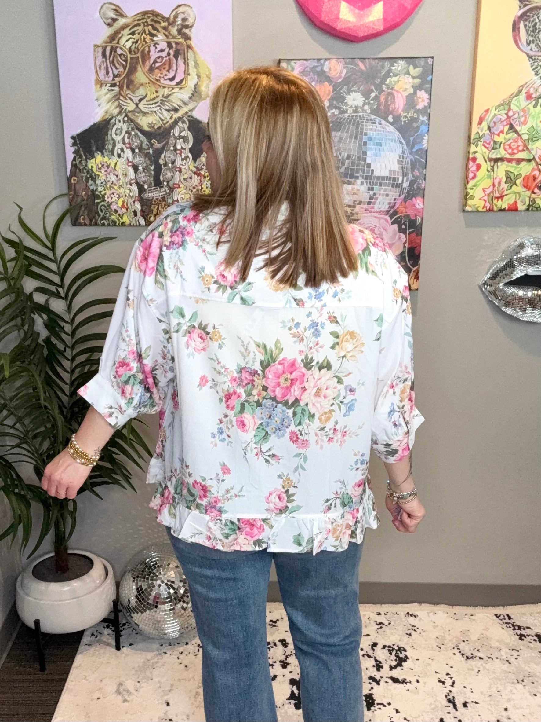 Sweet Meadow Peplum Blouse {S-3X} - KaraMarie