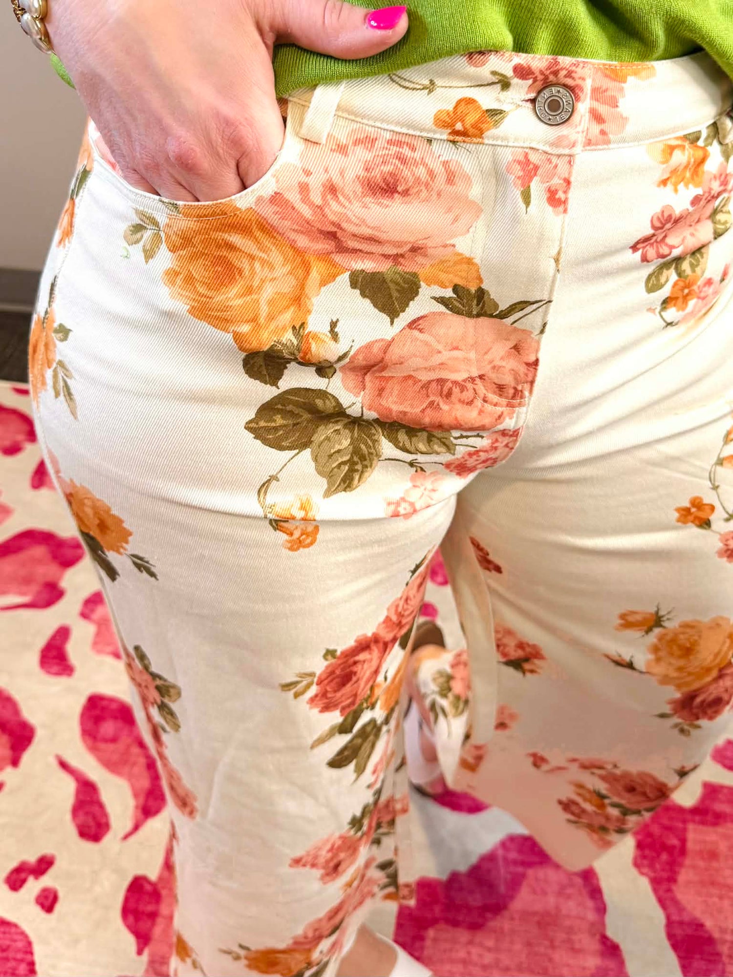 Floral Drift Wide-Leg Pants {S-L}