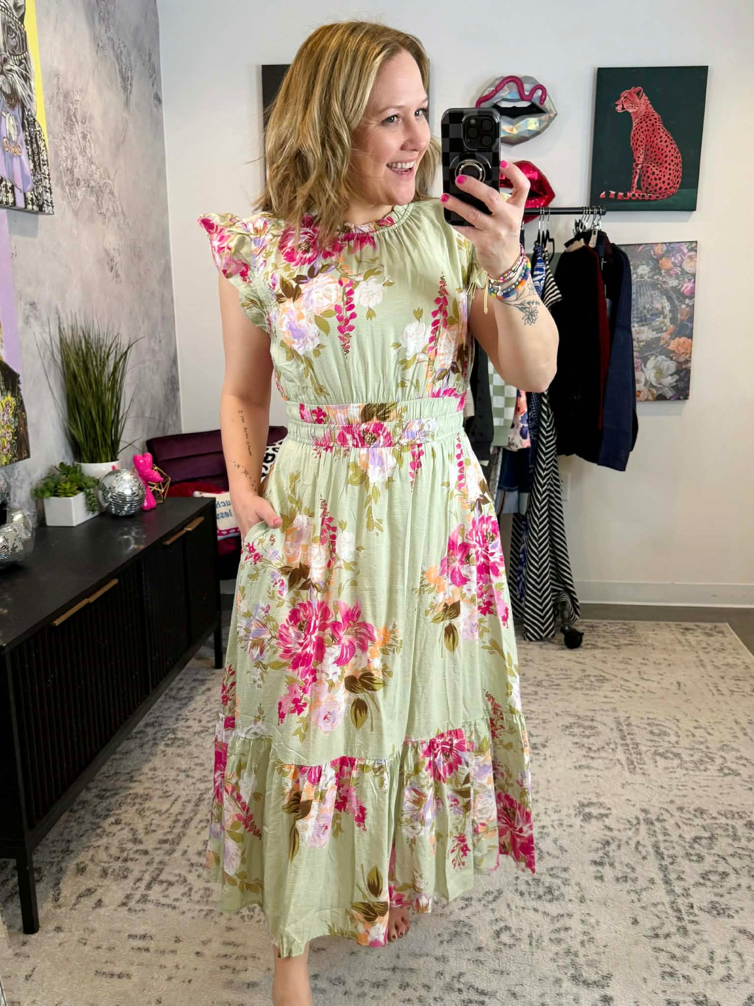 Petaled Grace Midi Dress {S-3X} - KaraMarie