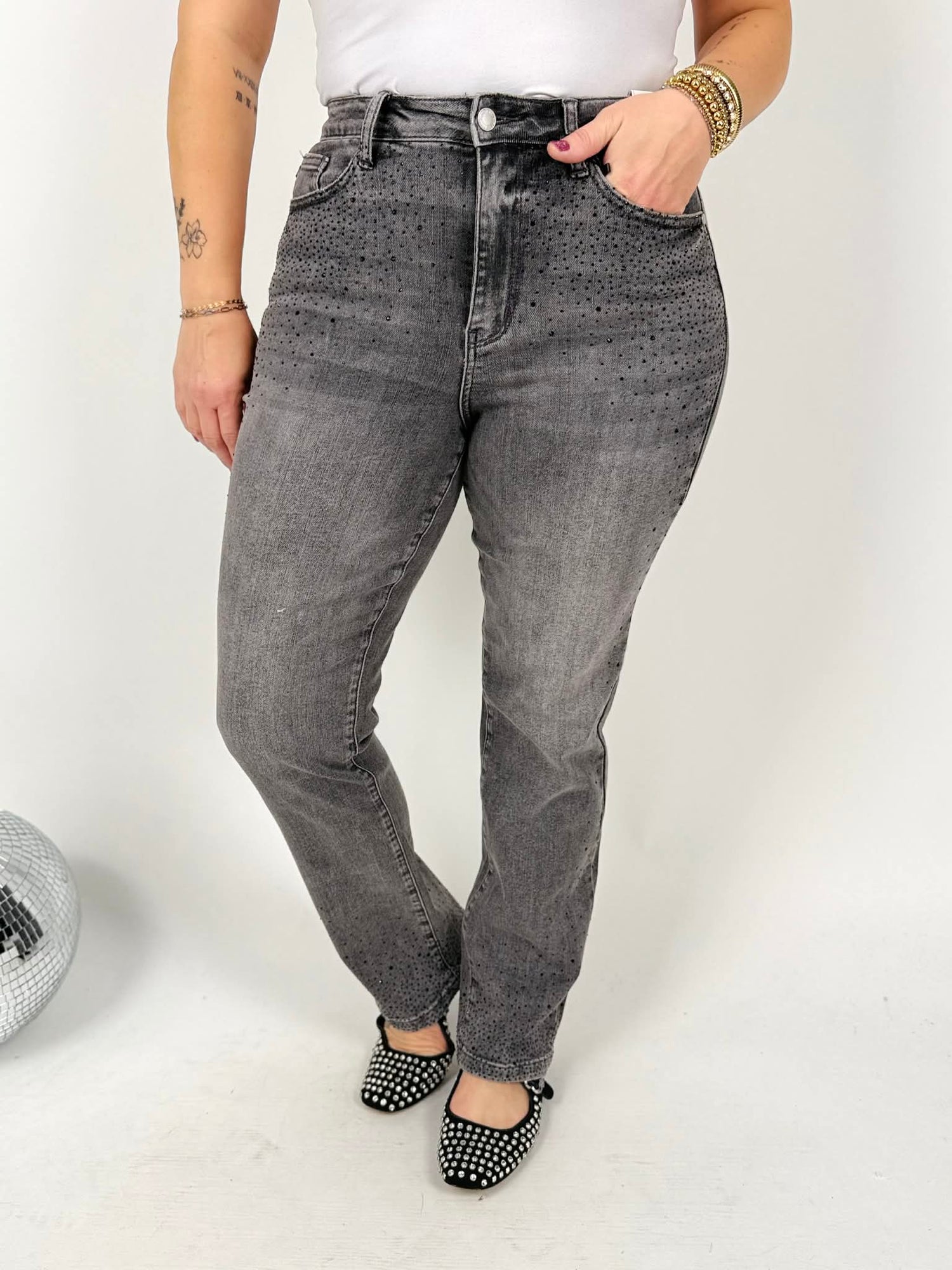 BLACK FRIDAY DEAL!! Judy Blue Stardust Straight Jeans {0-24W} - KaraMarie