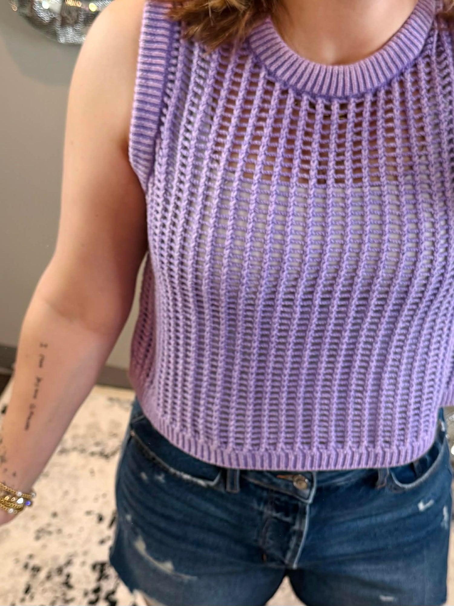 Free Spirit Fishnet Sweater Vest - Multiple Colors! {S-L}