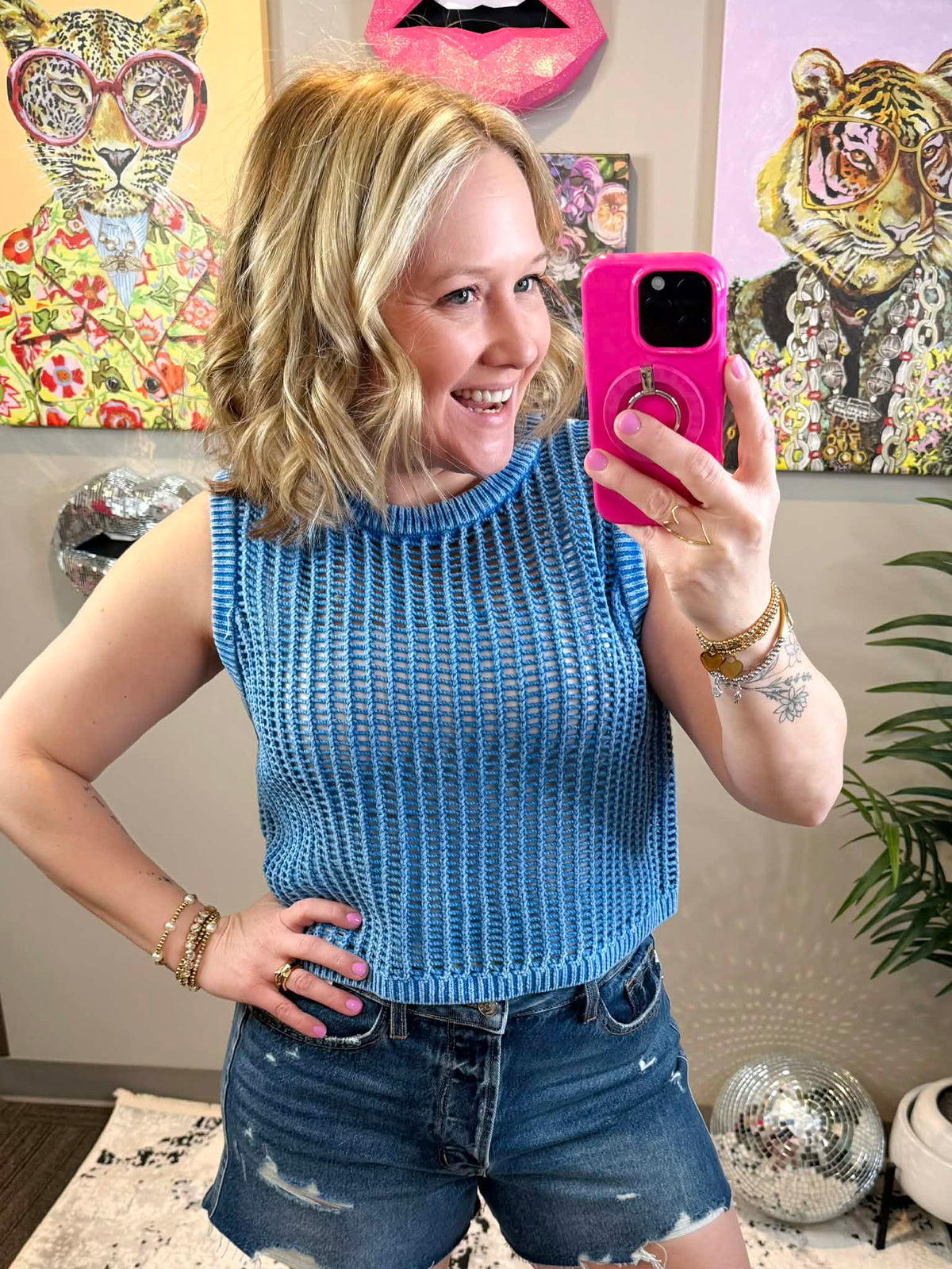 Free Spirit Fishnet Sweater Vest - Multiple Colors! {S-L} - KaraMarie