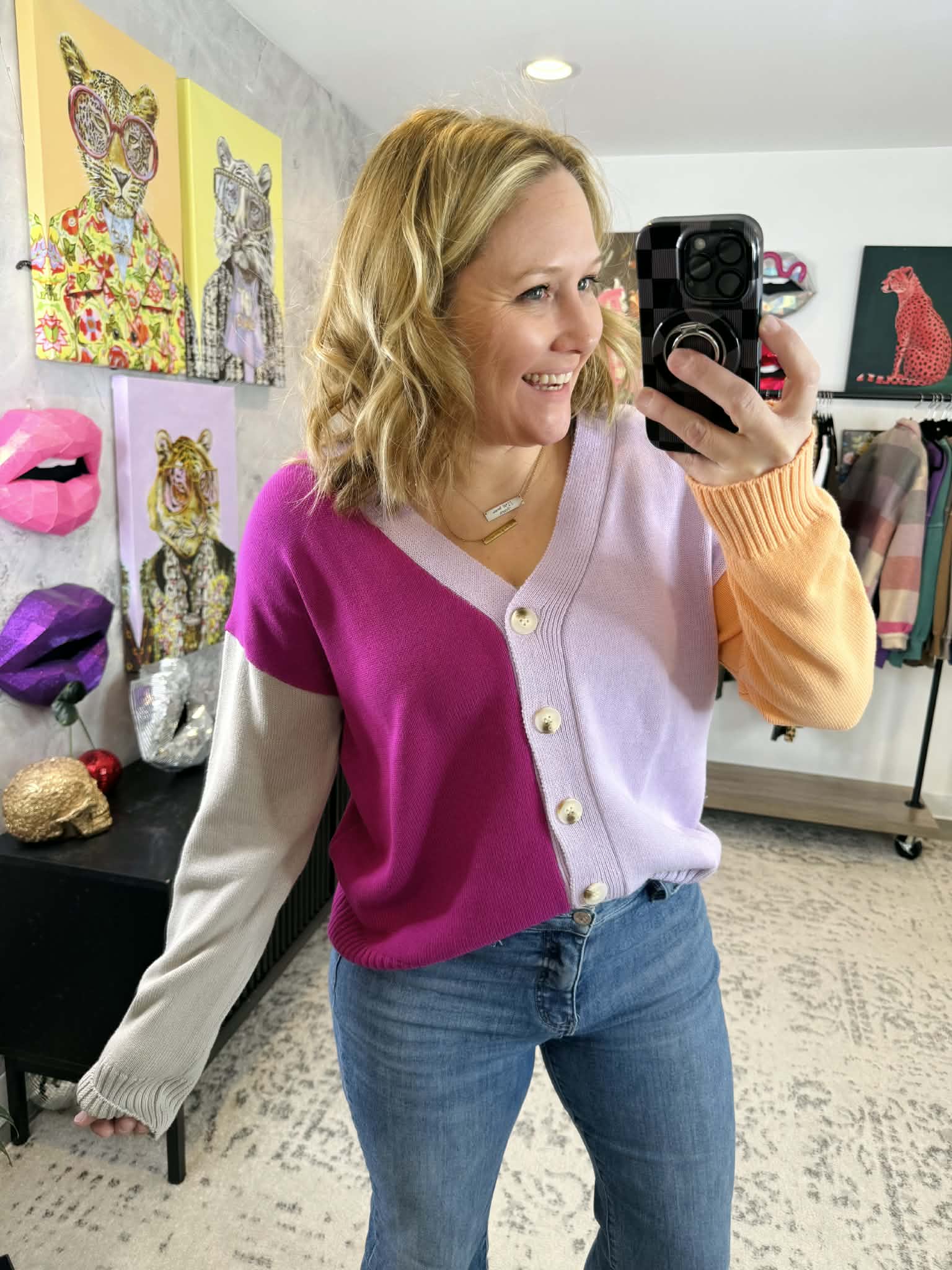 Color Craze Cardigan in Lilac {S-L} - KaraMarie