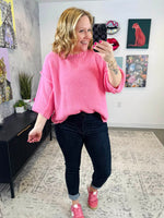 Out of the Box Sweater in Bubblegum {S/M-2X/3X} - KaraMarie