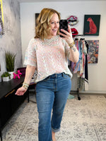 Airlight Open Knit Sweater Top {S-3X} - KaraMarie