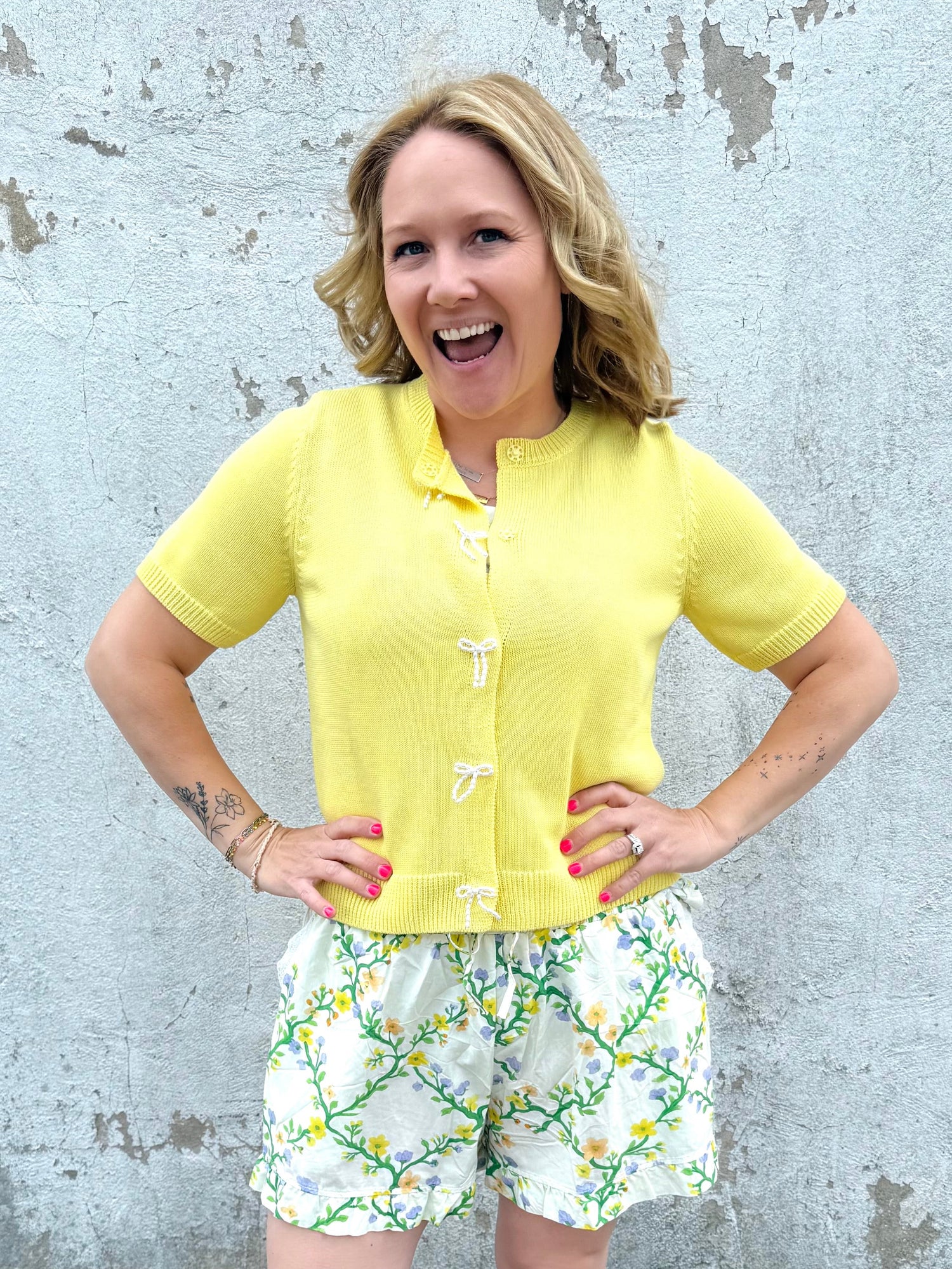 Sunny Ribbon Knit Top {S-3X} - KaraMarie