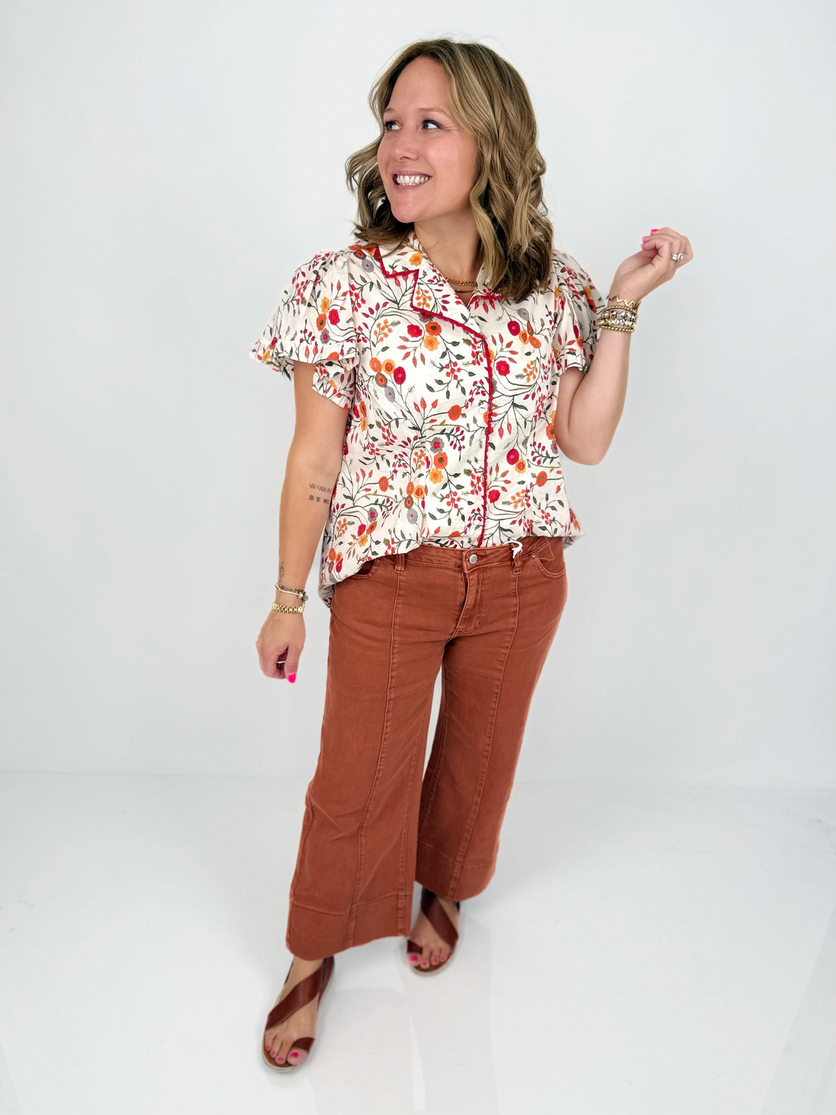 Garden Mosaic Blouse {S-L} - KaraMarie