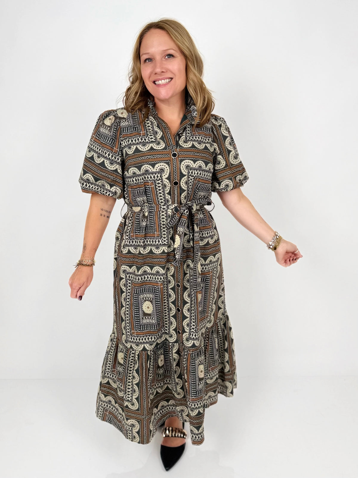 Picture Perfect Print Dress {S-L} - KaraMarie