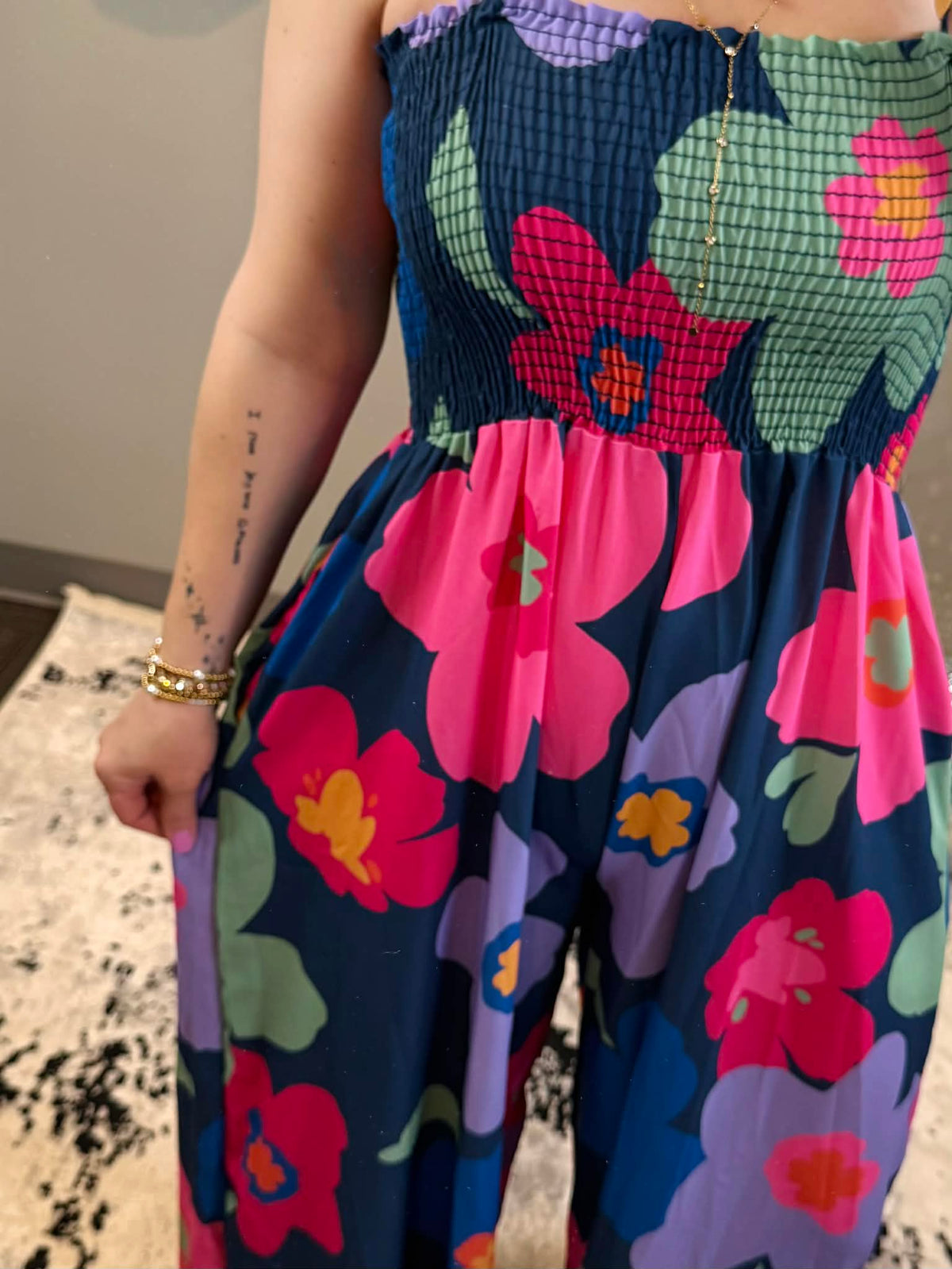 Big Blooms Jumpsuit {S-L} - KaraMarie