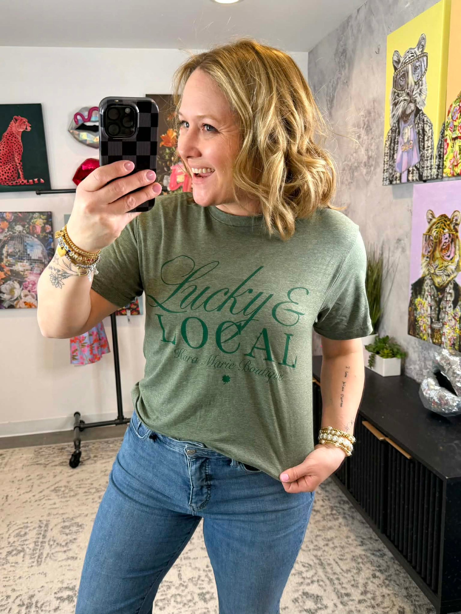 KMB Lucky & Local Tee {S-3X} - KaraMarie