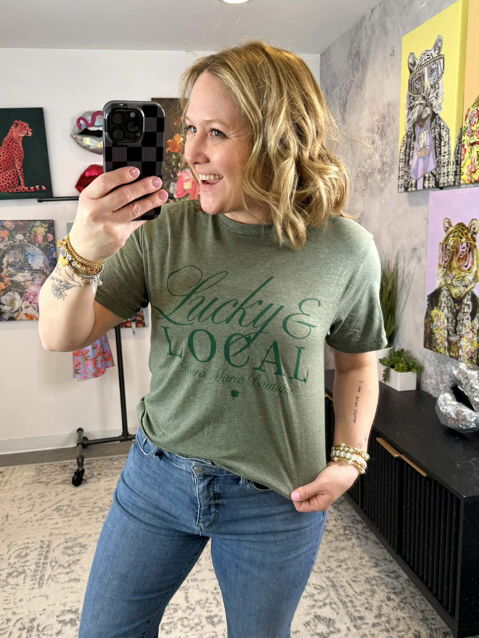 KMB Lucky & Local Tee {S-3X} - KaraMarie