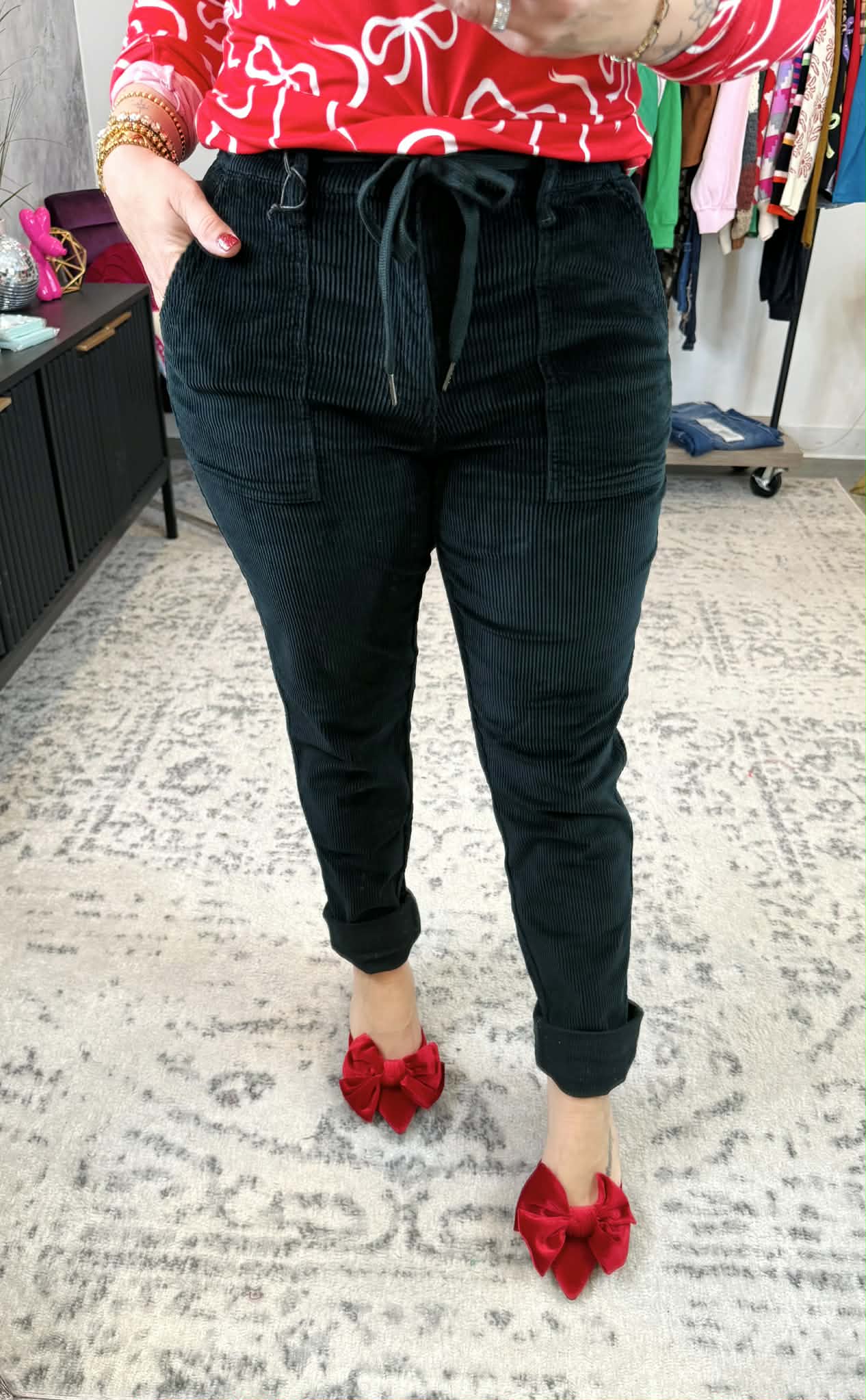 Judy Blue Emerald Stroll Cuffed Jogger {1-24W} - KaraMarie