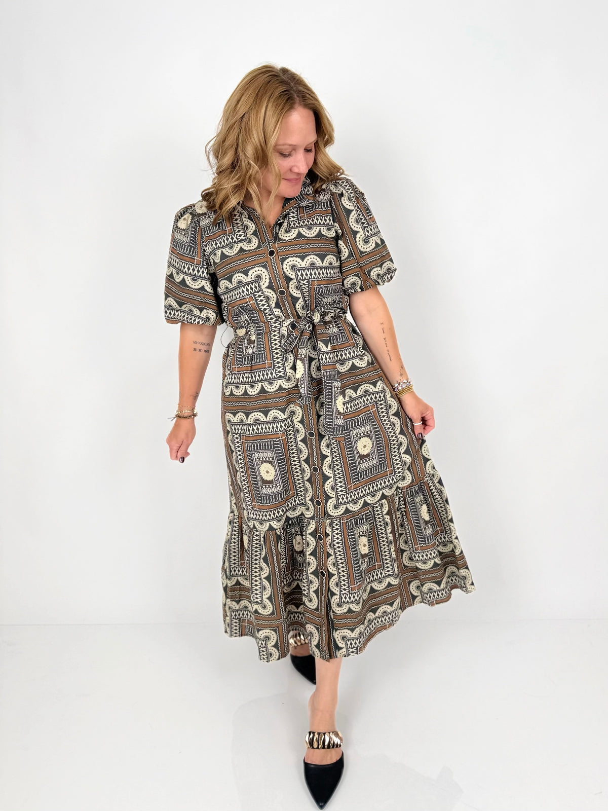 Picture Perfect Print Dress {S-L} - KaraMarie