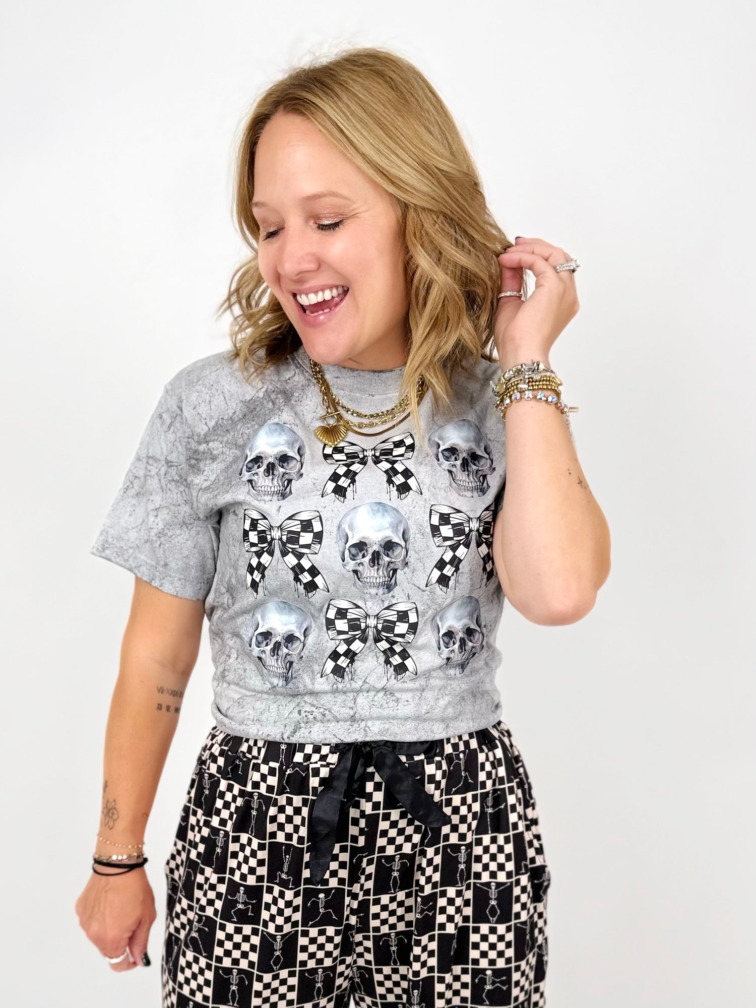 Skeleton Bow Graphic Tee {Custom Order!}