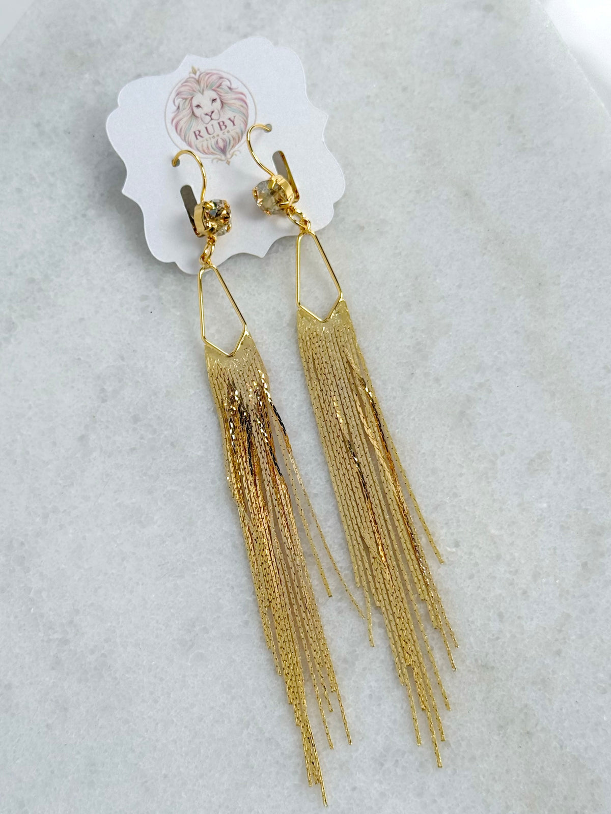 The Golden Fringe Earrings :: Golden Hour Collection