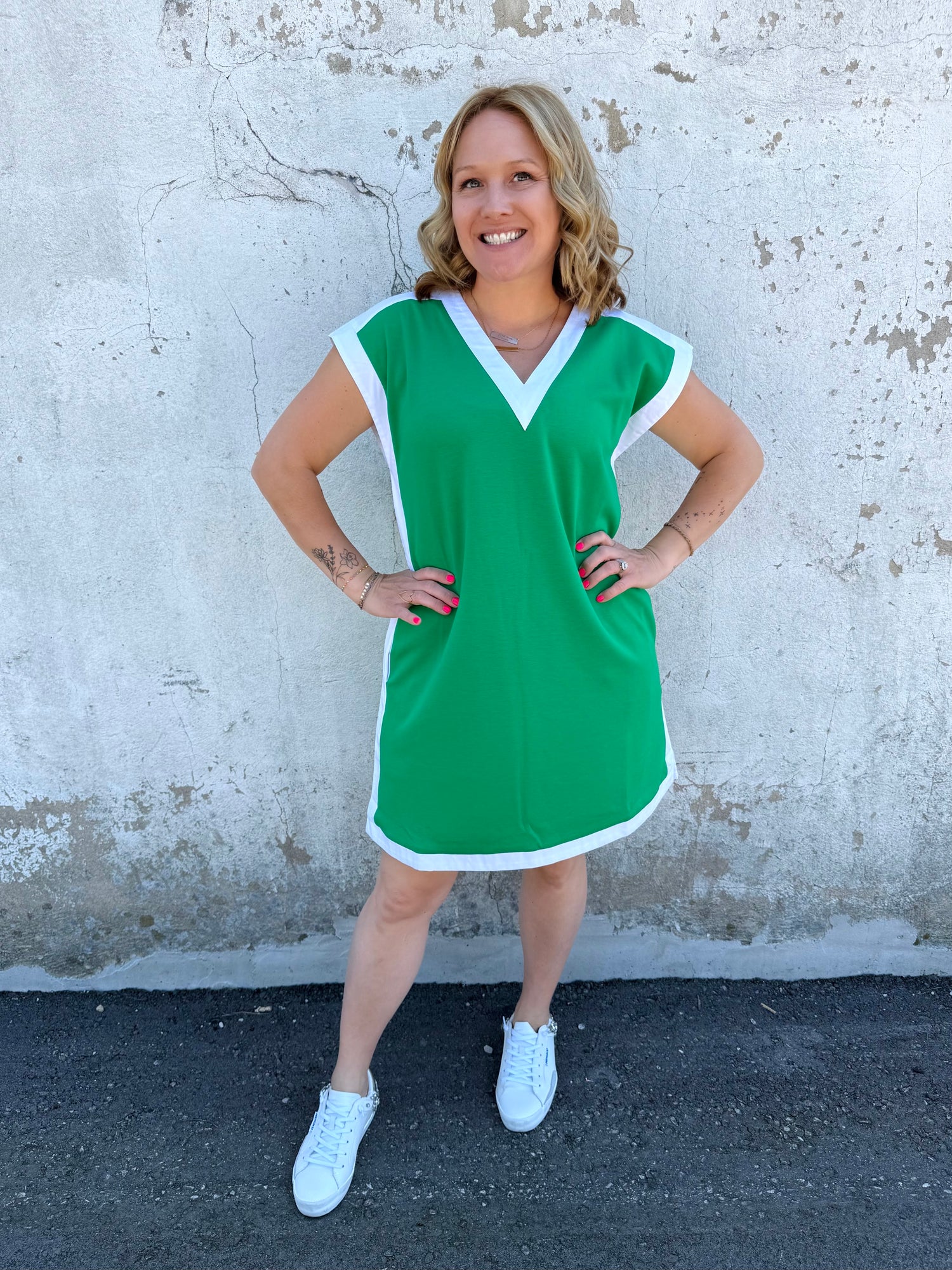 Sophisticated Simplicity Dress - Green {S-L}