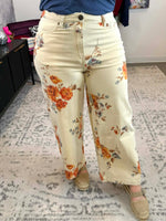 Petal Path Twill Pants {S-3X} - KaraMarie