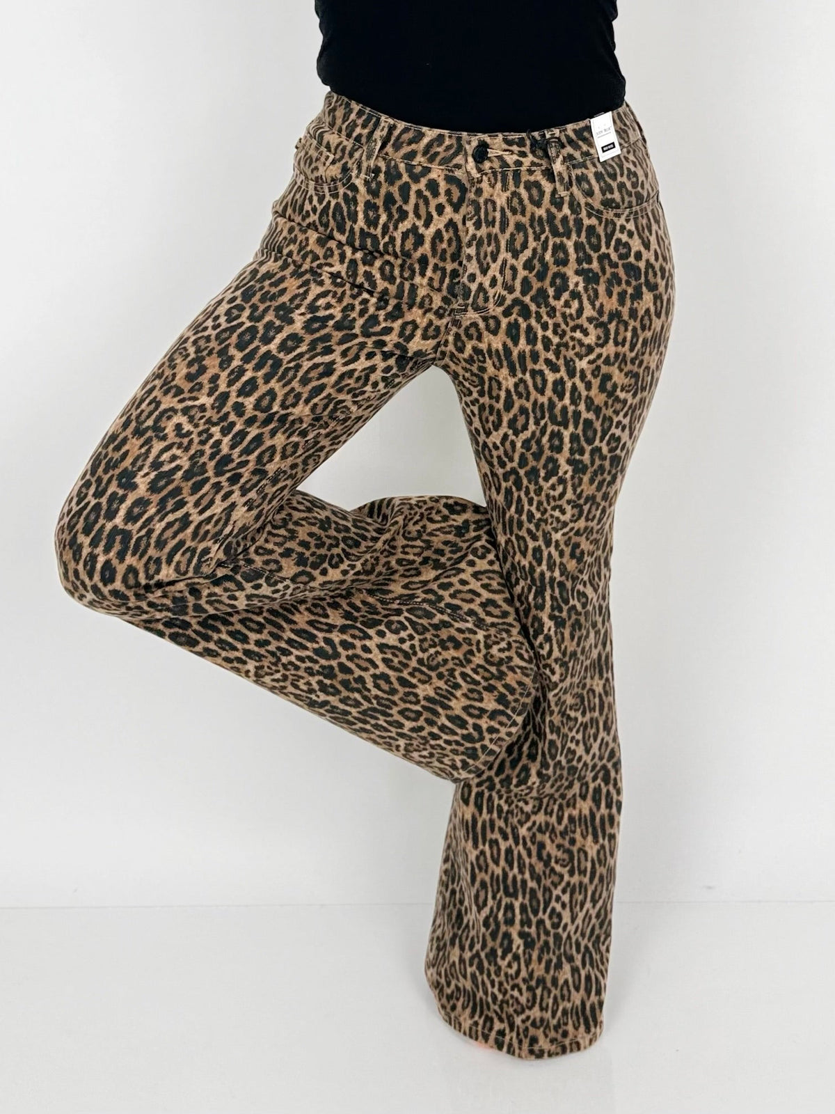 Judy Blue Jaqueline Flare Jeans - Leopard {0-20W}