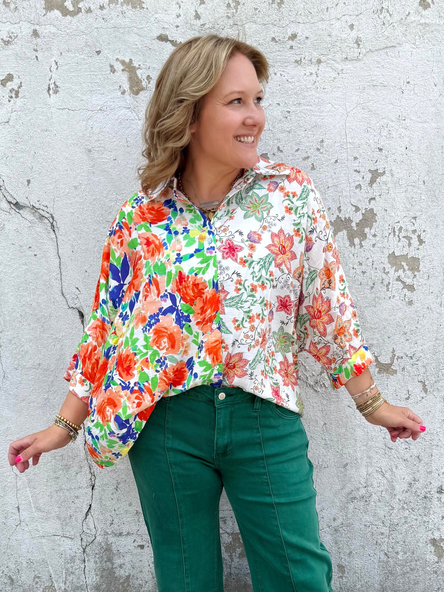 Meadow Mix Collared Blouse {S-L}