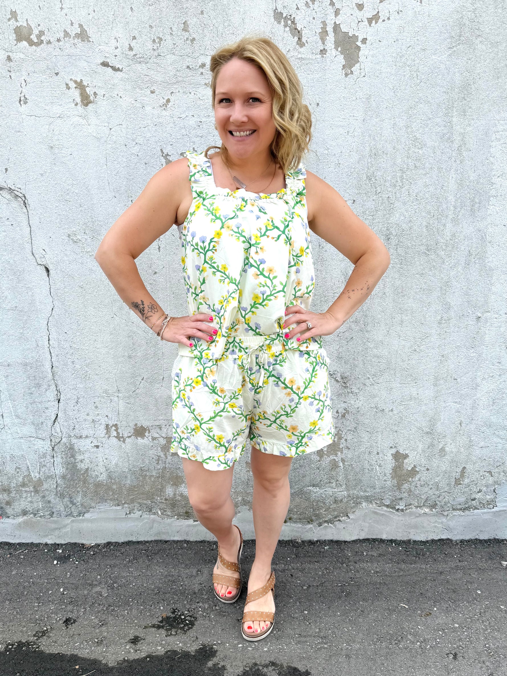 Summer Blooms Lounge Set {XS-1X} - KaraMarie