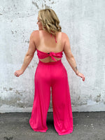 Top Tier Jumpsuit in Pink {S-3X} - KaraMarie
