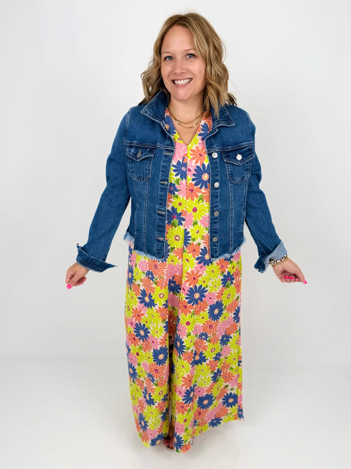 Cut Loose Denim Jacket {Size S-3X} - KaraMarie