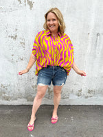 Cascading Wave Blouse {S-2X} - KaraMarie