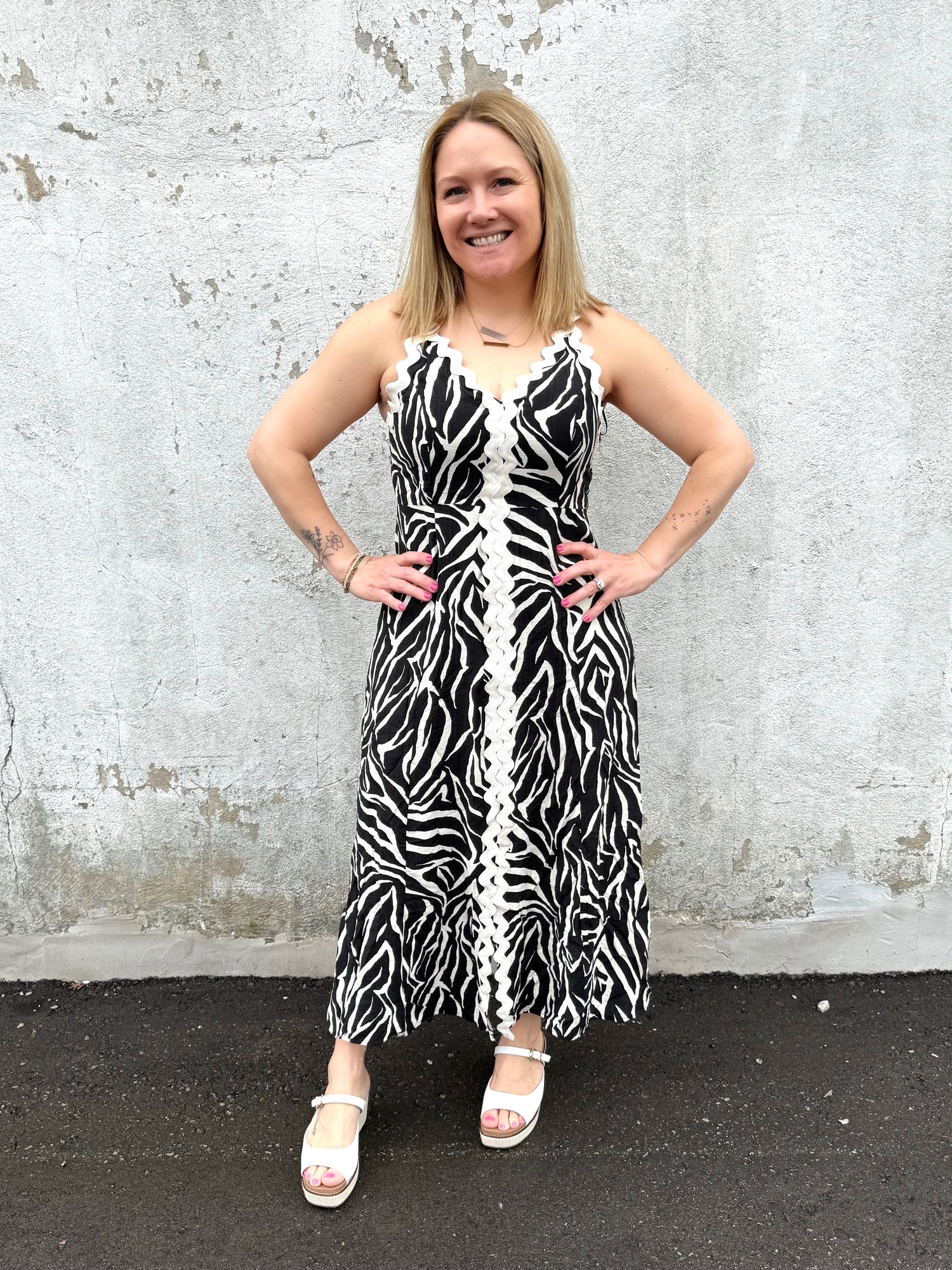 Modern Motion Midi Dress {S-L} - KaraMarie