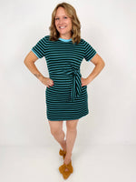 Effortless Stripes Tie-Waist Dress {S-L} - KaraMarie