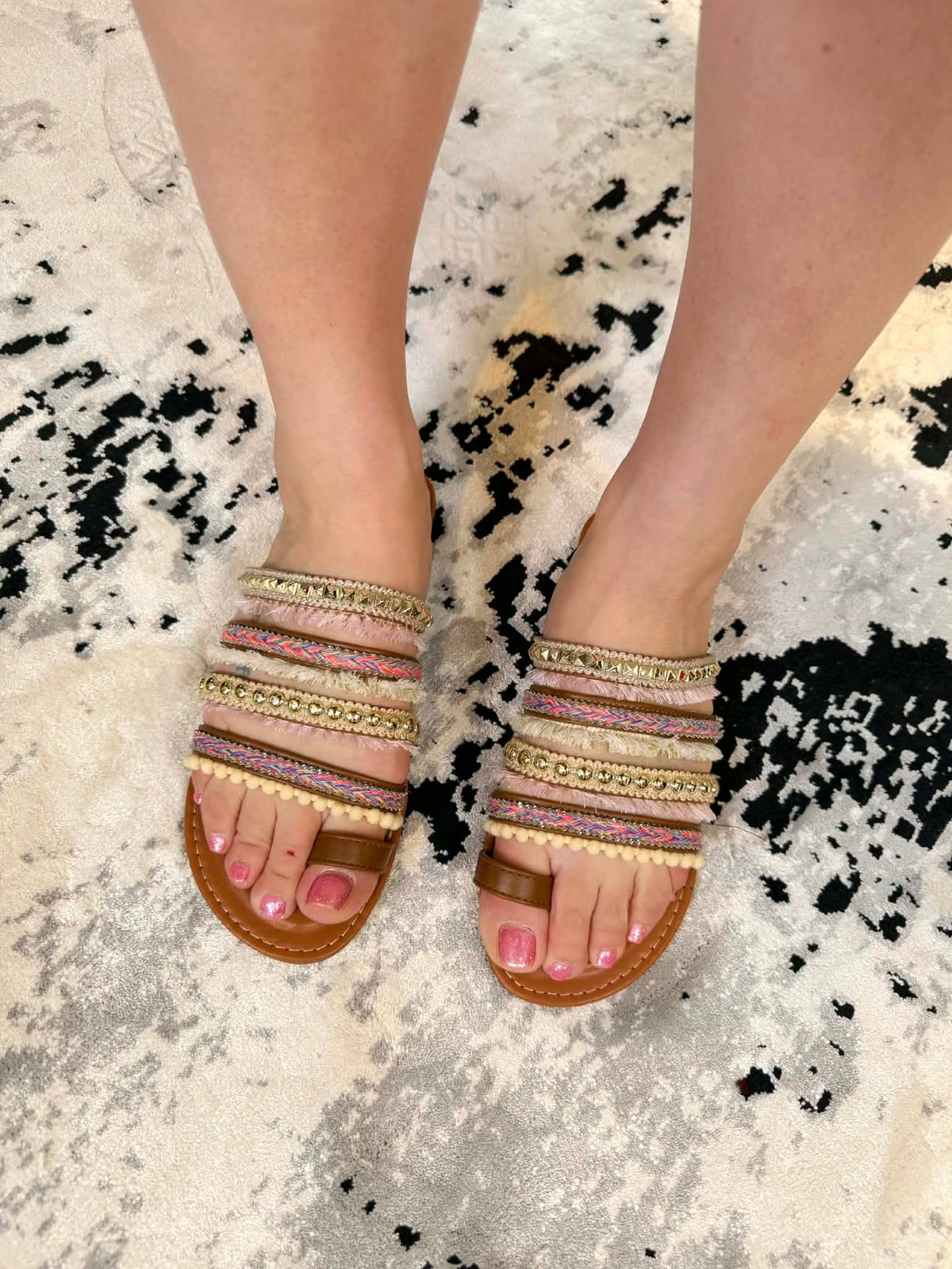Boho Camel Sandals - ERA - KaraMarie