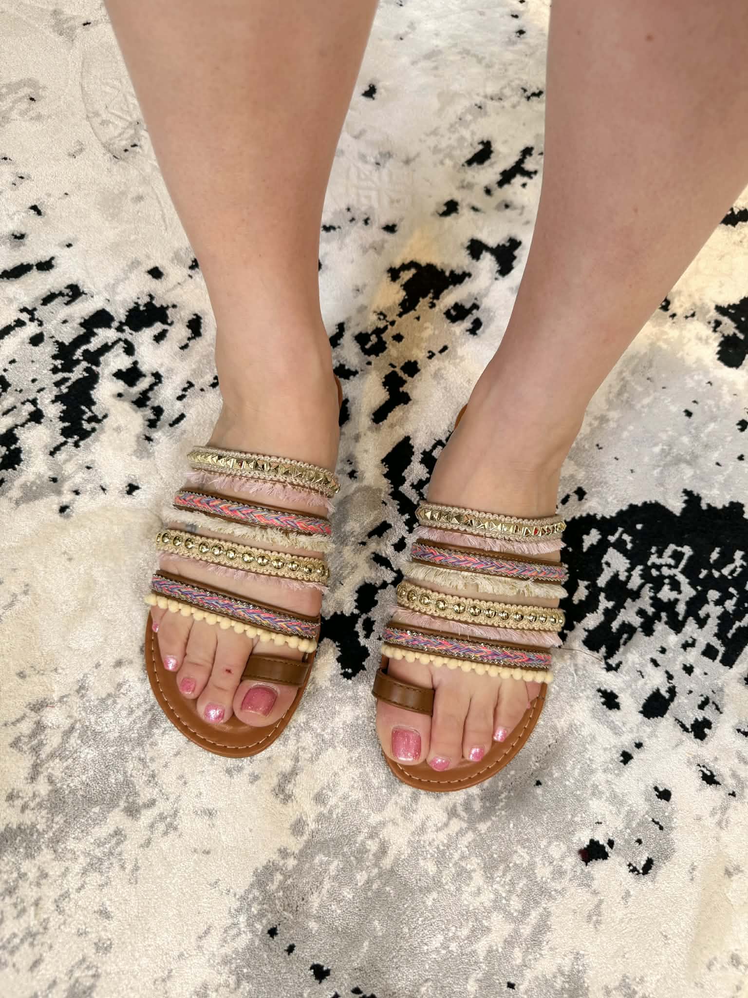 Boho Camel Sandals - ERA - KaraMarie